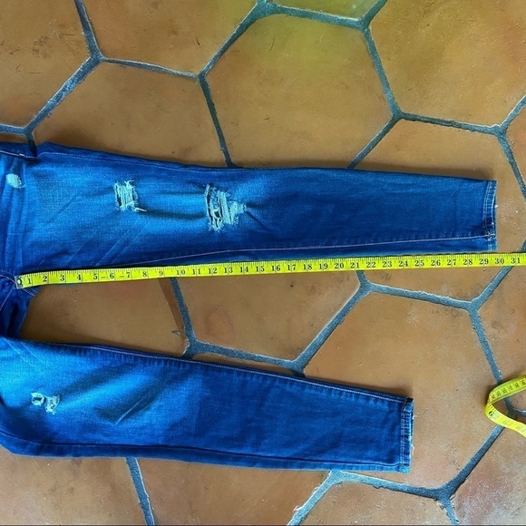 AMERICAN EAGLE JEANS Jeggings dark wash destroyed - Picture 9 of 9